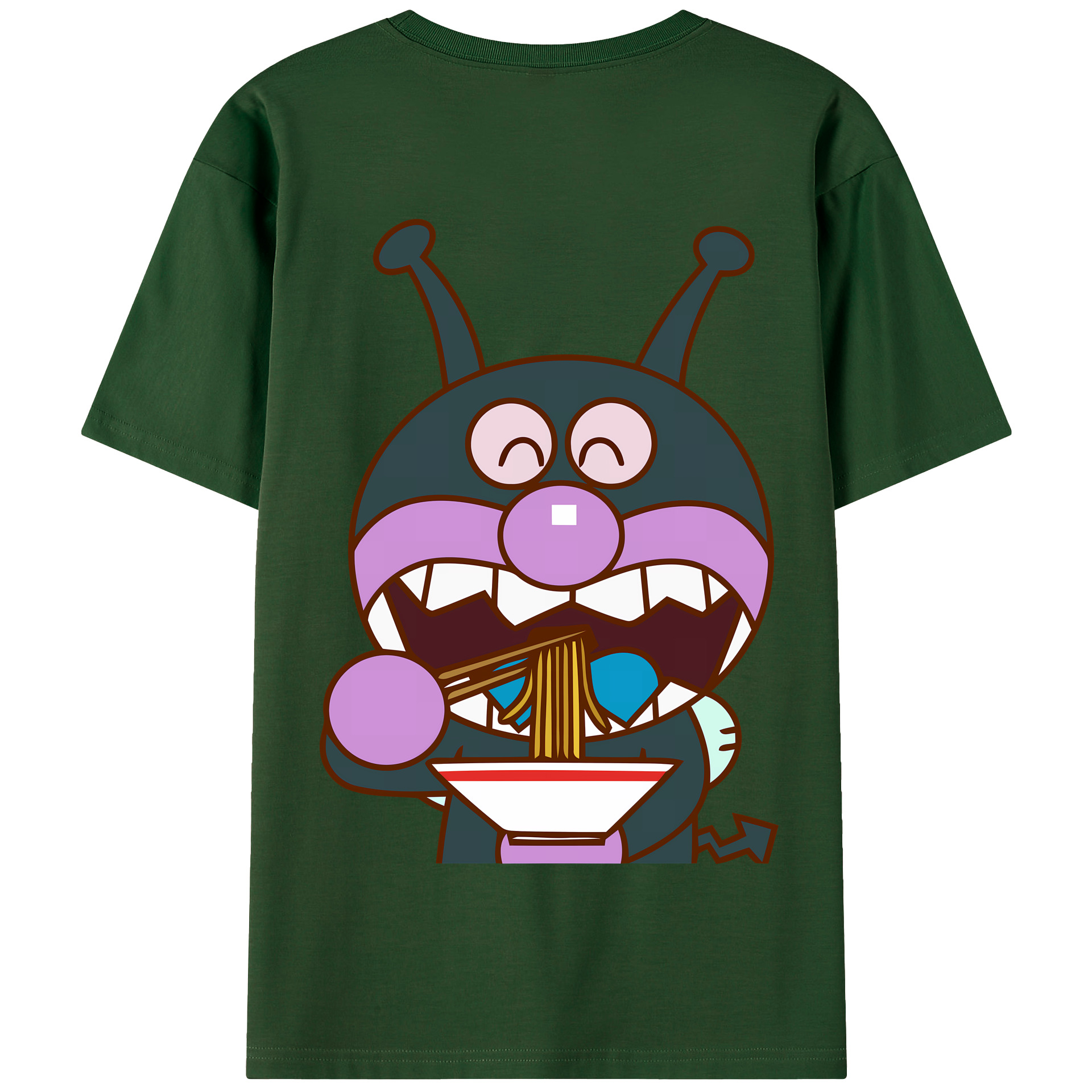 （画像用） アンパンマン Anpanman 綿100％半袖Tシャツ（背面プリント）